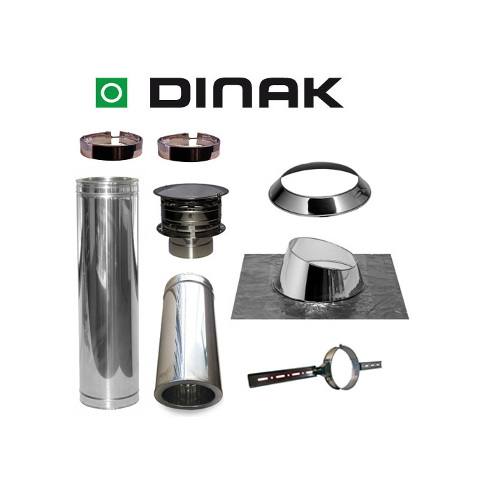 Set KAPSCHUUR loodslab 5-30 graden Ø130mm DINAK met nisbus en Holland kap | 123rookkanaal