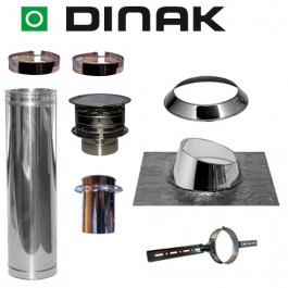 Set KAPSCHUUR loodslab 5-30 graden Ø130mm DINAK met verloop EW-DW en Holland kap | 123rookkanaal