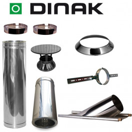 Set KAPSCHUUR loodslab 46-60 graden Ø130mm DINAK met nisbus en regenkap | 123rookkanaal