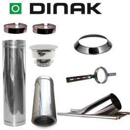 Set KAPSCHUUR loodslab 46-60 graden Ø130mm DINAK met nisbus en trekkap | 123rookkanaal