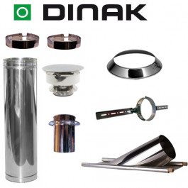 Set KAPSCHUUR loodslab 46-60 graden Ø130mm DINAK met verloop EW-DW en trekkap | 123rookkanaal