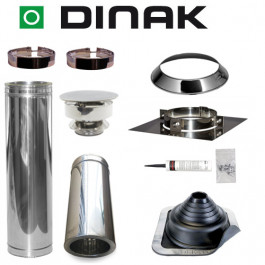 Set EPDM ejot Ø130mm DINAK met nisbus en trekkap en vloersteun | 123rookkanaal