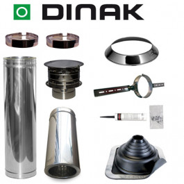 Set EPDM ejot Ø130mm DINAK met nisbus en Holland kap en dakbevestigingsbeugel | 123rookkanaal