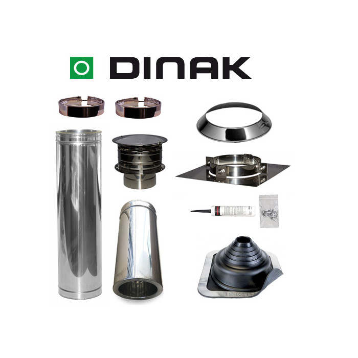 Set EPDM ejot Ø130mm DINAK met nisbus en Holland kap en vloersteun | 123rookkanaal