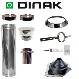 Set EPDM ejot Ø130mm DINAK met verloop EW-DW en trekkap en dakbevestigingsbeugel | 123rookkanaal