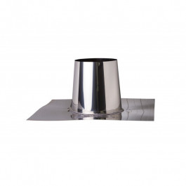 Plat dakdoorvoer 0-5 graden tbv dubbelwandig rookkanaal