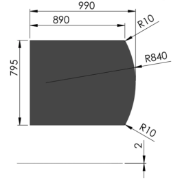 vloerplaat staal getoogd 80 x 100cm | 123rookkanaal