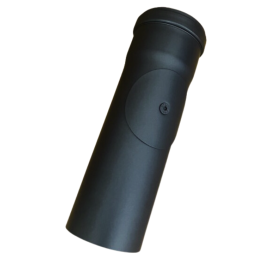 rookkanaal enkelwandig met luik L:25 cm Ø80mm pelletkachel | 123rookkanaal