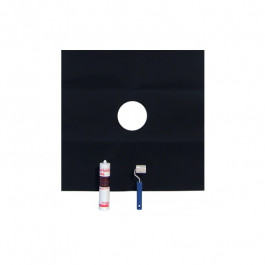 EPDM dakdoorvoerset dubbelwandig rookkanaal Ø150mm | 123rookkanaal