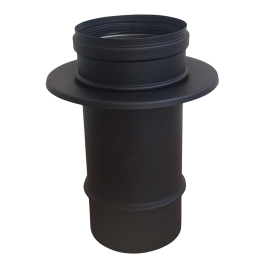 DINAK DW Black pellet verloop enkelwandig naar dubbelwandig Ø80mm | 123rookkanaal