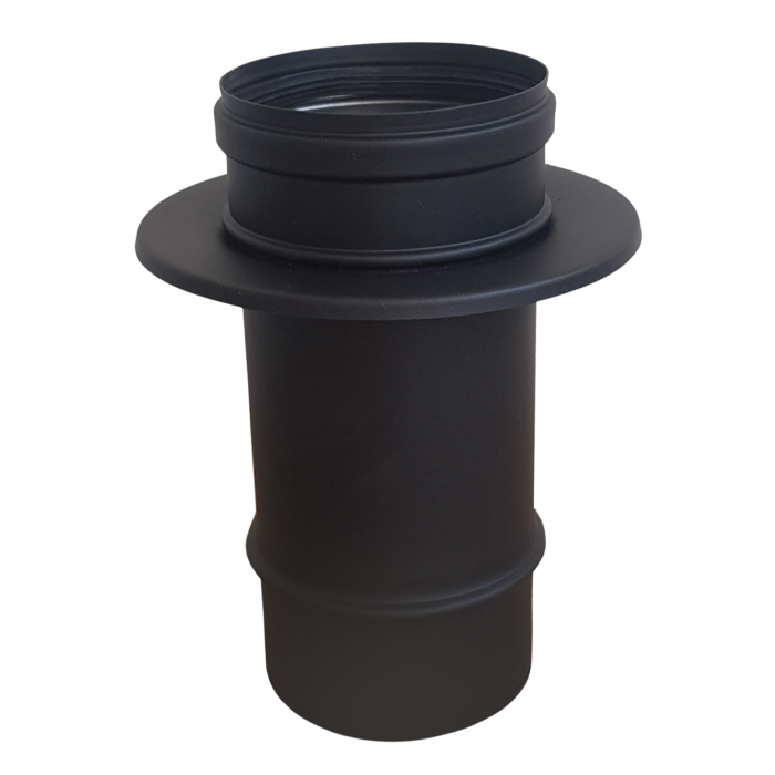 DINAK DW Black pellet verloop enkelwandig naar dubbelwandig Ø80mm | 123rookkanaal