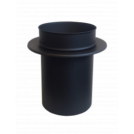 DINAK DW Black verloop enkelwandig naar dubbelwandig Ø130mm | 123rookkanaal