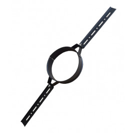 DINAK DW Black dakbevestigingsbeugel dubbelwandig rookkanaal Ø130mm | 123rookkanaal