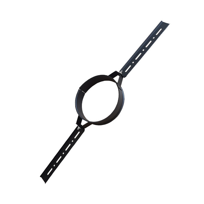 DINAK DW Black dakbevestigingsbeugel dubbelwandig rookkanaal Ø130mm | 123rookkanaal