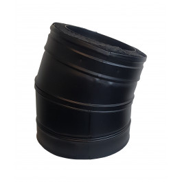 DINAK DW Black bocht 15 graden dubbelwandig rookkanaal Ø180mm | 123rookkanaal