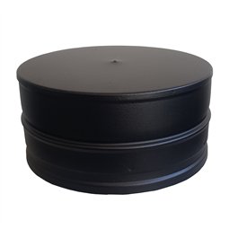 DINAK DW Black Deksel dubbelwandig rookkanaal Ø180mm | 123rookkanaal