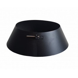 DINAK DW Black regenkraag / Stormkraag Ø180mm | 123rookkanaal