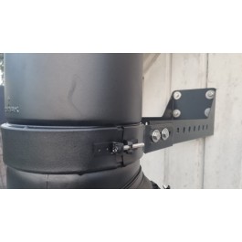 DINAK DW Black muurbeugel verstelbaar 100-250mm Ø180mm | 123rookkanaal