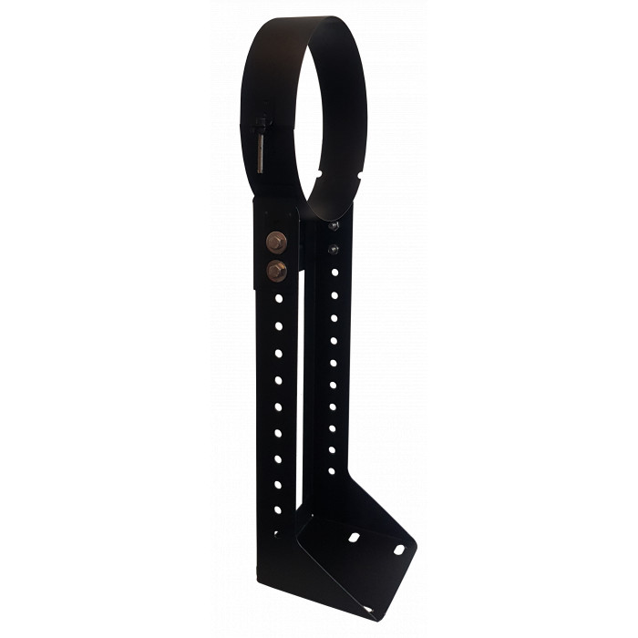 DINAK DW Black muurbeugel verstelbaar 250-430mm Ø180mm | 123rookkanaal
