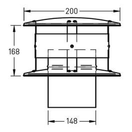 Trekkap voor flexibel of enkelwandig RVS rookkanaal Ø150mm | 123rookkanaal
