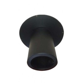 DINAK DW Black nisbus-verticaal L:44cm Ø150mm (verloop EW-DW) | 123rookkanaal
