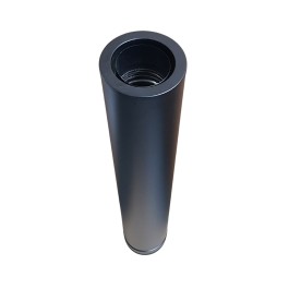 DW Black pellet nisbus L:100cm dubbelwandig rookkanaal Ø100mm | 123rookkanaal