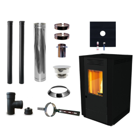 Pelletkachel incl EPDM set Ø80mm | 123rookkanaal