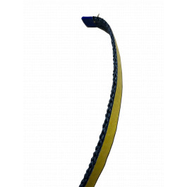 hittebestendig koord met plakrand 20x3mm zwart (per meter) | 123rookkanaal