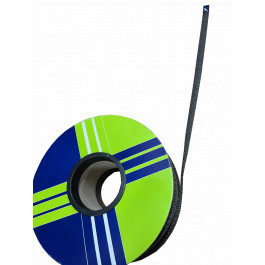 hittebestendig koord met plakrand 20x3mm zwart (per meter) | 123rookkanaal