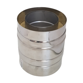 Hagemann & Machmer V3 Dubbelwandig rookkanaal L:27cm Ø150mm | 123rookkanaal