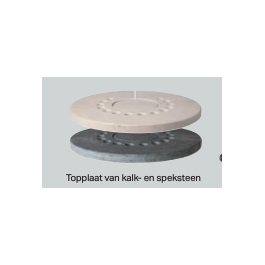 Aduro H2 topplaat Speckstein/Serpentino | 123rookkanaal