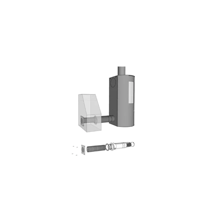 Aduro externe luchttoevoerset ø80mm | 123rookkanaal
