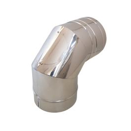 Hagemann & Machmer V3 DW bocht 90 graden met luik dubbelwandig rookkanaal Ø150mm | 123rookkanaal