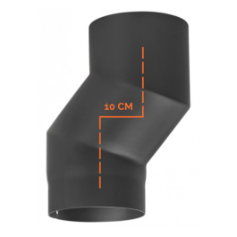 Kachelpijp enkelwandig versleping van 10cm Ø120mm | 123rookkanaal