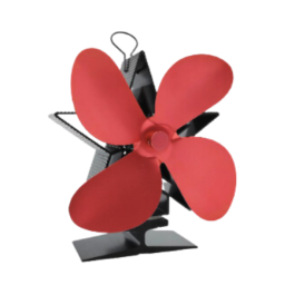 Kachelventilator T-2104 Christmas Fan RED | 123rookkanaal