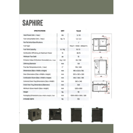Kachel Factory Saphire 10 KW | 123rookkanaal