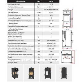 Kachel Factory Gold 12 KW | 123rookkanaal