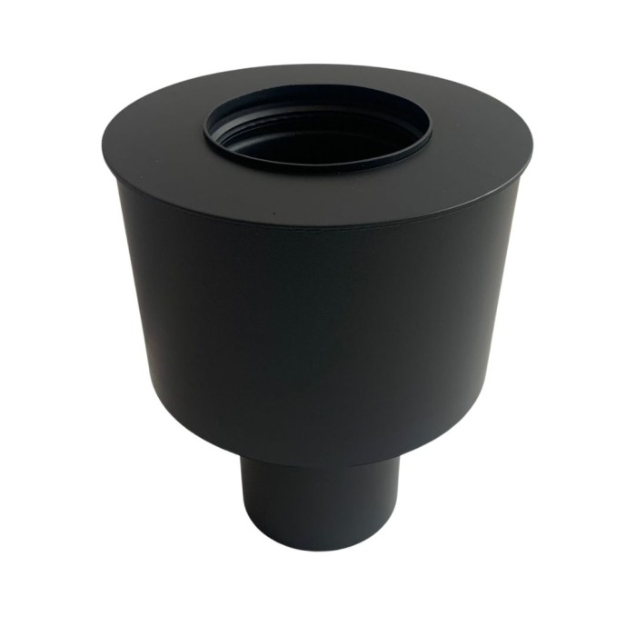 kachelpijp verloop 80-150mm (verbreden) pelletkachel | 123rookkanaal