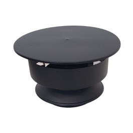 DINAK DW Black trekkap dubbelwandig Ø150mm | 123rookkanaal