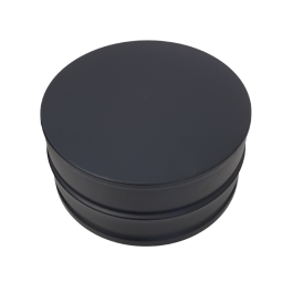DINAK DW Black Deksel dubbelwandig rookkanaal Ø150mm | 123rookkanaal