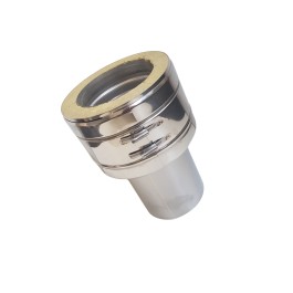 Hagemann & Machmer V3 Verloop EW-DW dubbelwandig rookkanaal Ø150mm | 123rookkanaal