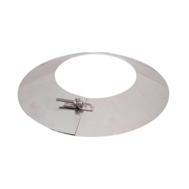 DINAK DW wand / plafondrozet conisch dubbelwandig rookkanaal Ø130mm | 123rookkanaal