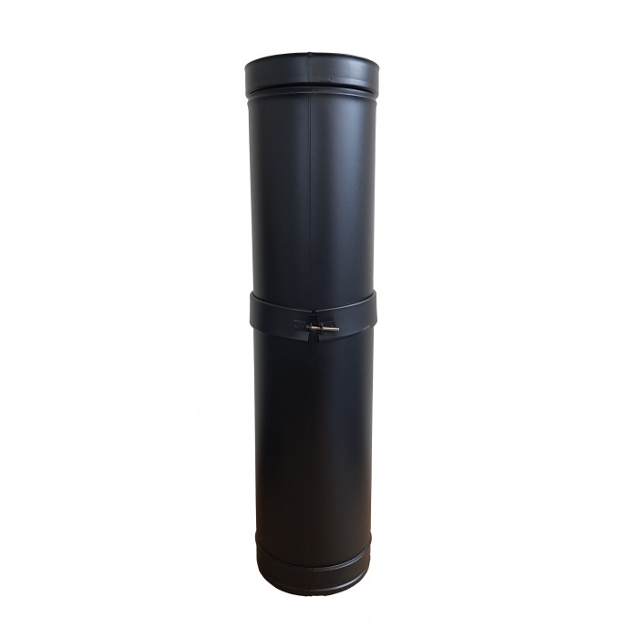 DINAK DW Black schuifelement L:530-880mm Ø200mm | 123rookkanaal