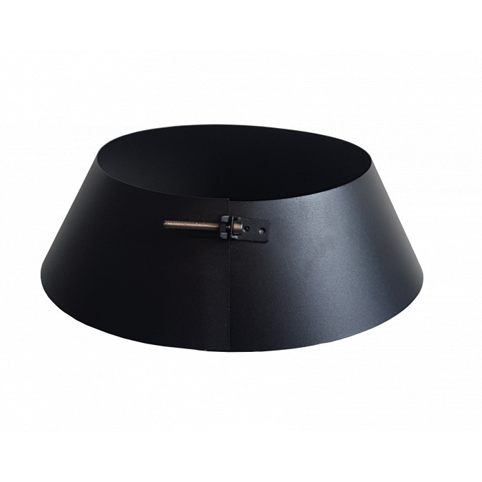 DINAK DW Black regenkraag / Stormkraag Ø200mm | 123rookkanaal