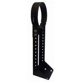DINAK DW Black muurbeugel verstelbaar 250-430mm Ø200mm | 123rookkanaal