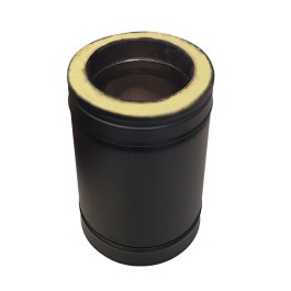 DINAK DW Black dubbelwandig rookkanaal L:27cm Ø150mm | 123rookkanaal