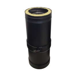 DINAK DW Black schuifelement L:350-530mm Ø150mm | 123rookkanaal