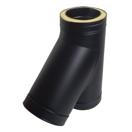 DINAK DW T-stuk 45 graden dubbelwandig rookkanaal Ø150mm | 123rookkanaal