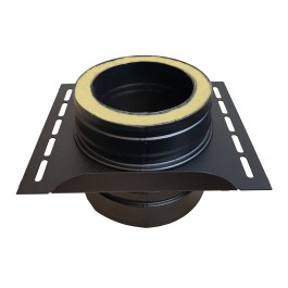 DINAK DW Black tussenondersteuning dubbelwandig rookkanaal Ø150mm