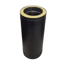 DINAK DW Black dubbelwandig rookkanaal L:50cm Ø130mm | 123rookkanaal